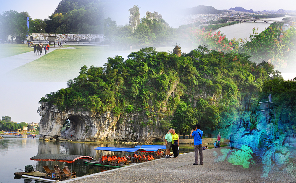 photo of Guilin City One Day Private Tour to Reed Flute Cave, Fubo Hill, Elephant Trunk Hill and Seven Star Park