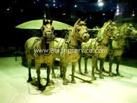 bronze chariots and horses